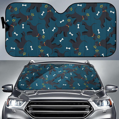 Schnauzers Pattern Print Design A04 Car Sun Shades-JORJUNE.COM