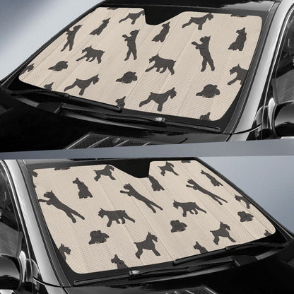 Schnauzers Pattern Print Design A06 Car Sun Shades-JORJUNE.COM