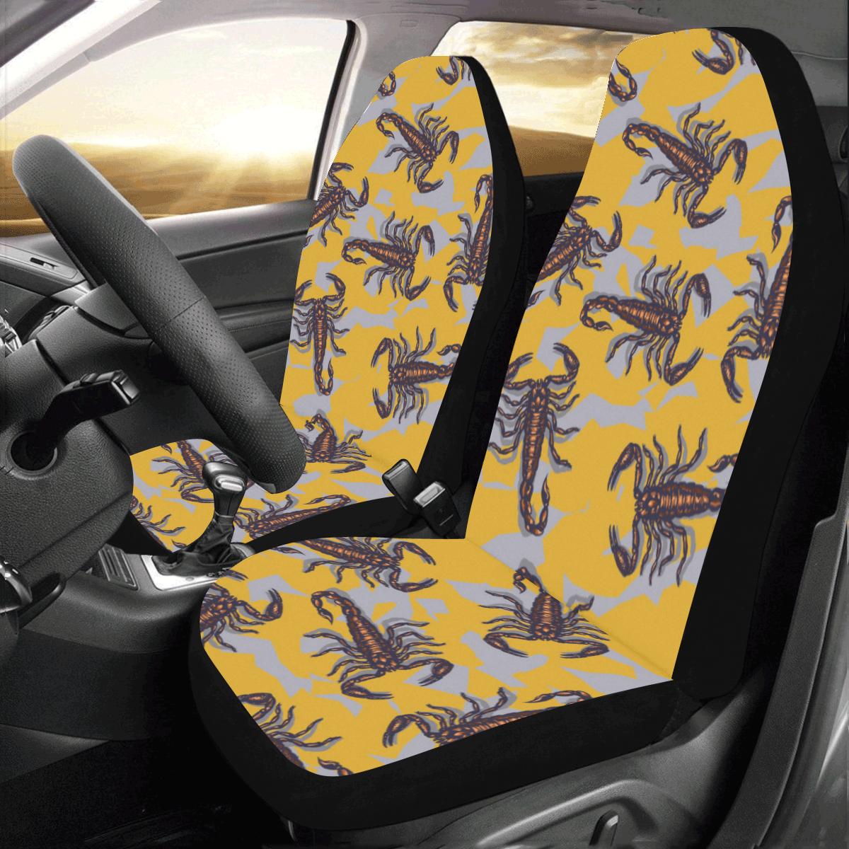 Scorpion Pattern Print Design 01 Car Seat Covers (Set of 2)-JORJUNE.COM