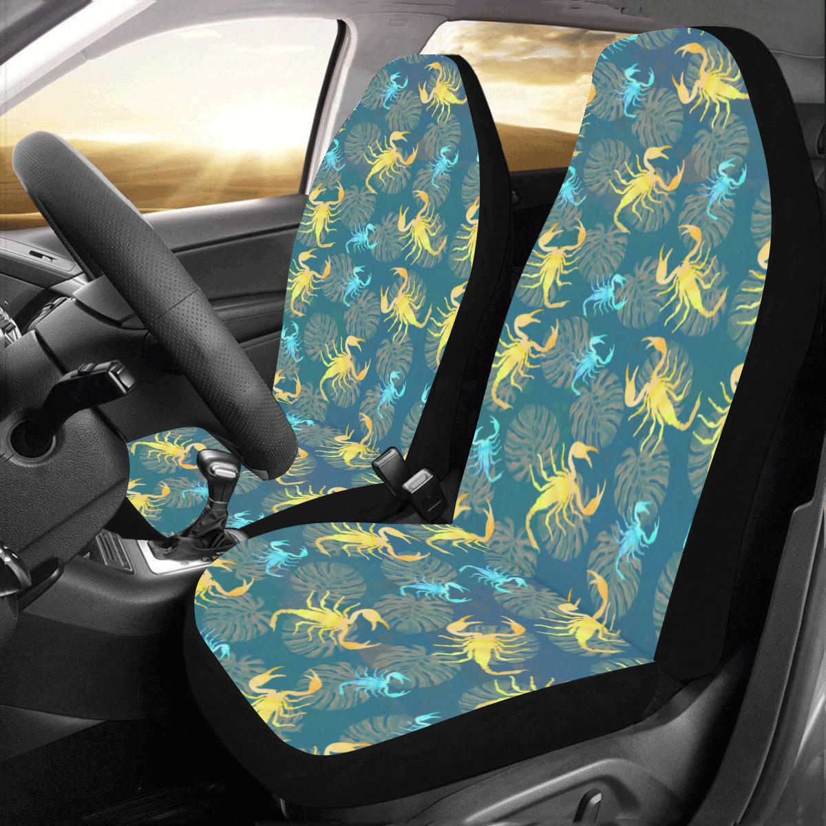 Scorpion Pattern Print Design 02 Car Seat Covers (Set of 2)-JORJUNE.COM