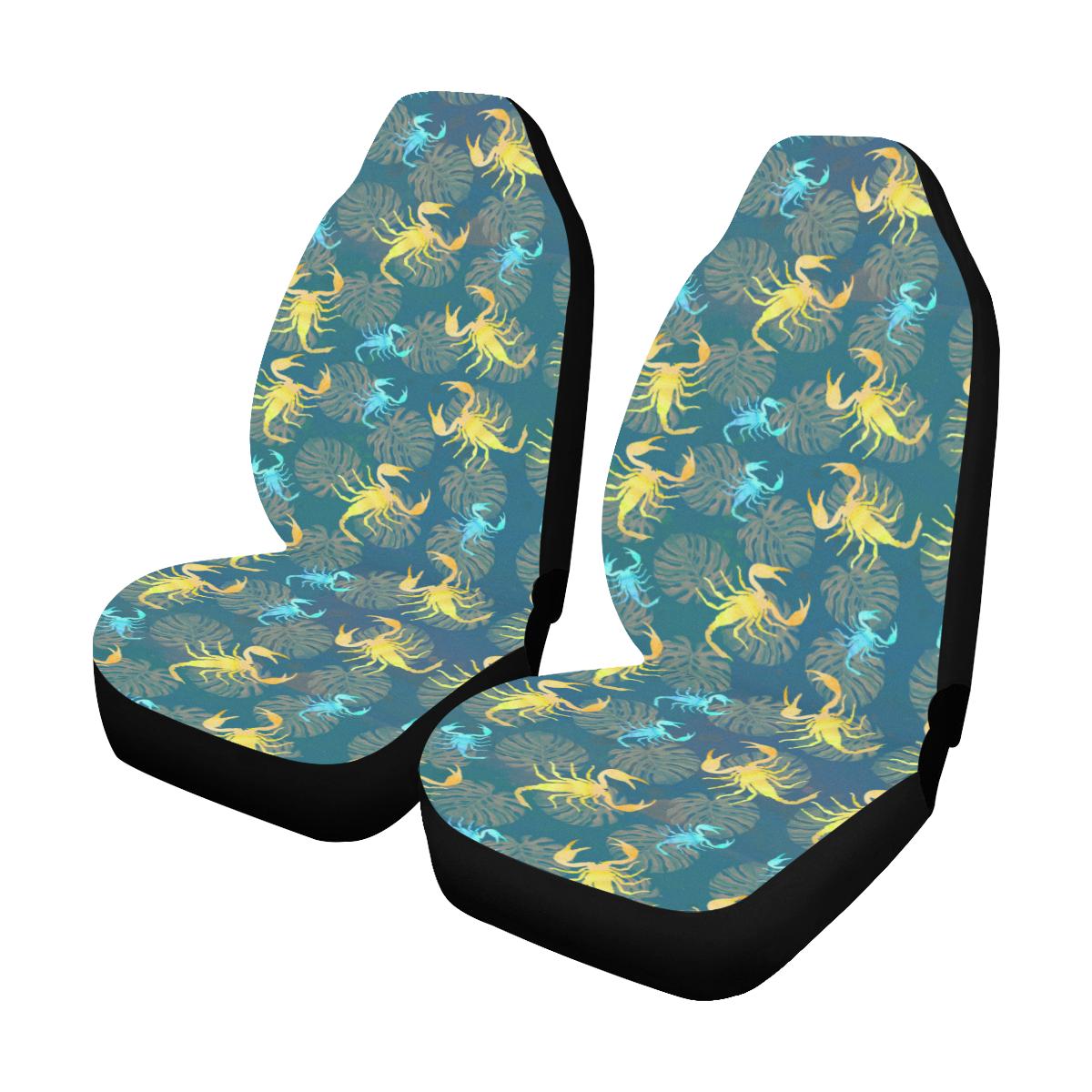 Scorpion Pattern Print Design 02 Car Seat Covers (Set of 2)-JORJUNE.COM