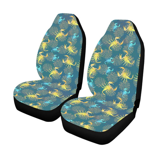 Scorpion Pattern Print Design 02 Car Seat Covers (Set of 2)-JORJUNE.COM