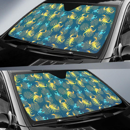 Scorpion Pattern Print Design 02 Car Sun Shades-JORJUNE.COM