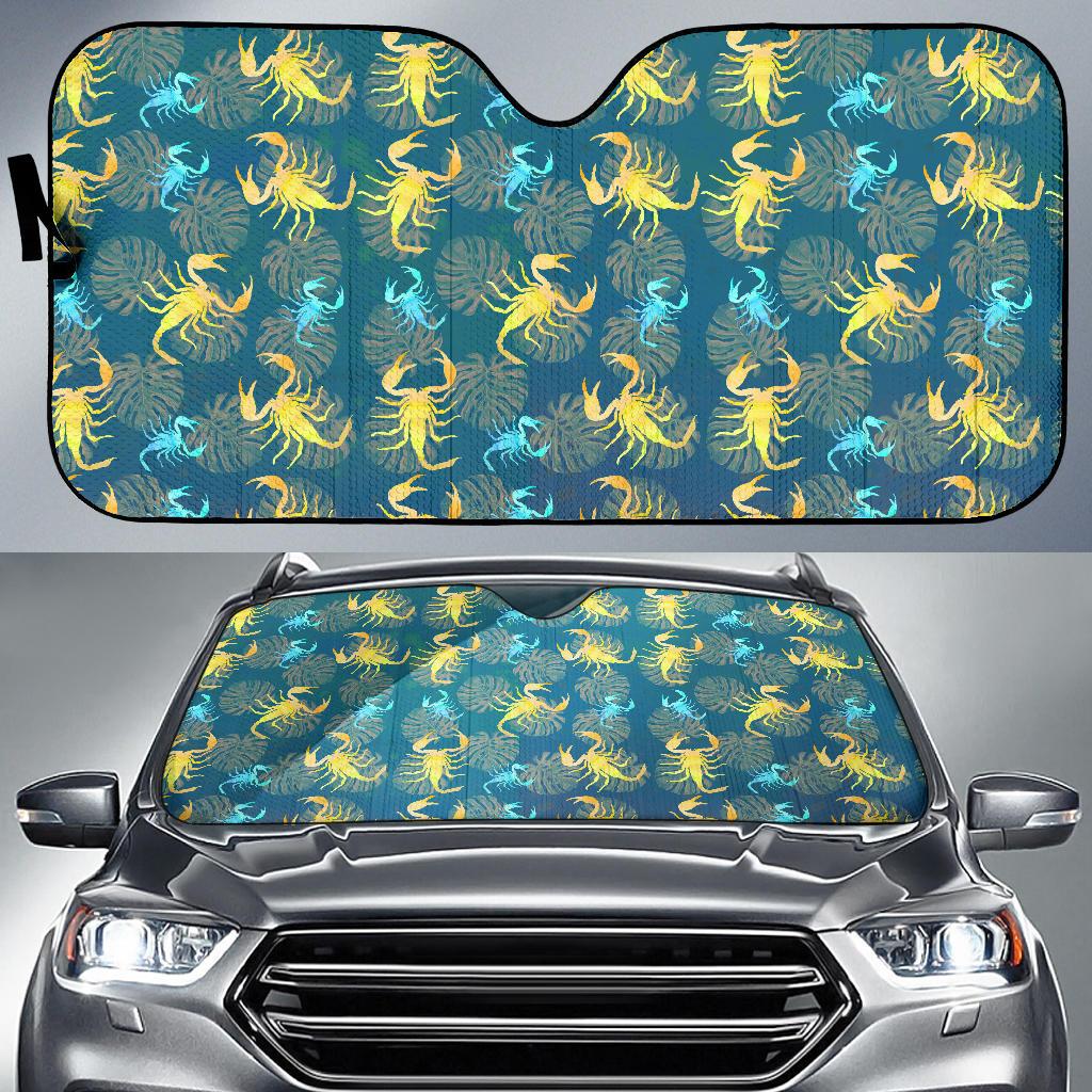 Scorpion Pattern Print Design 02 Car Sun Shades-JORJUNE.COM
