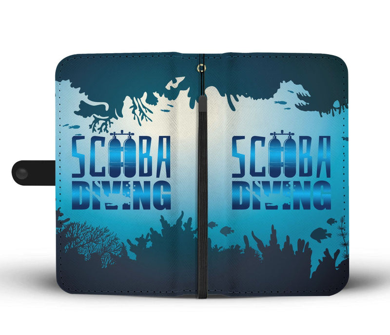 Scuba Diving Wallet Phone Case