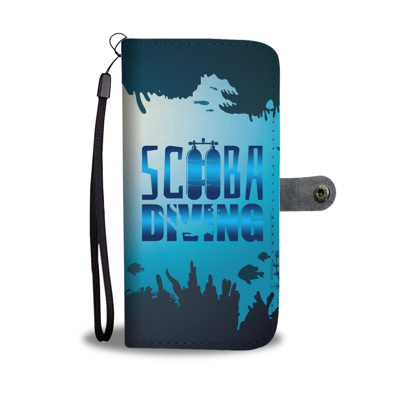 Scuba Diving Wallet Phone Case