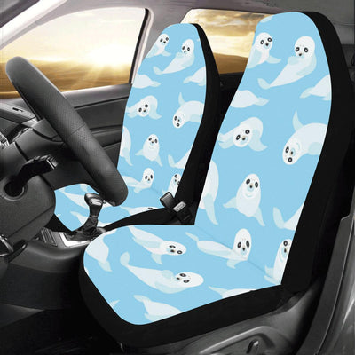 Sea Lion Cute Pattern Print Design 03 Car Seat Covers (Set of 2)-JORJUNE.COM