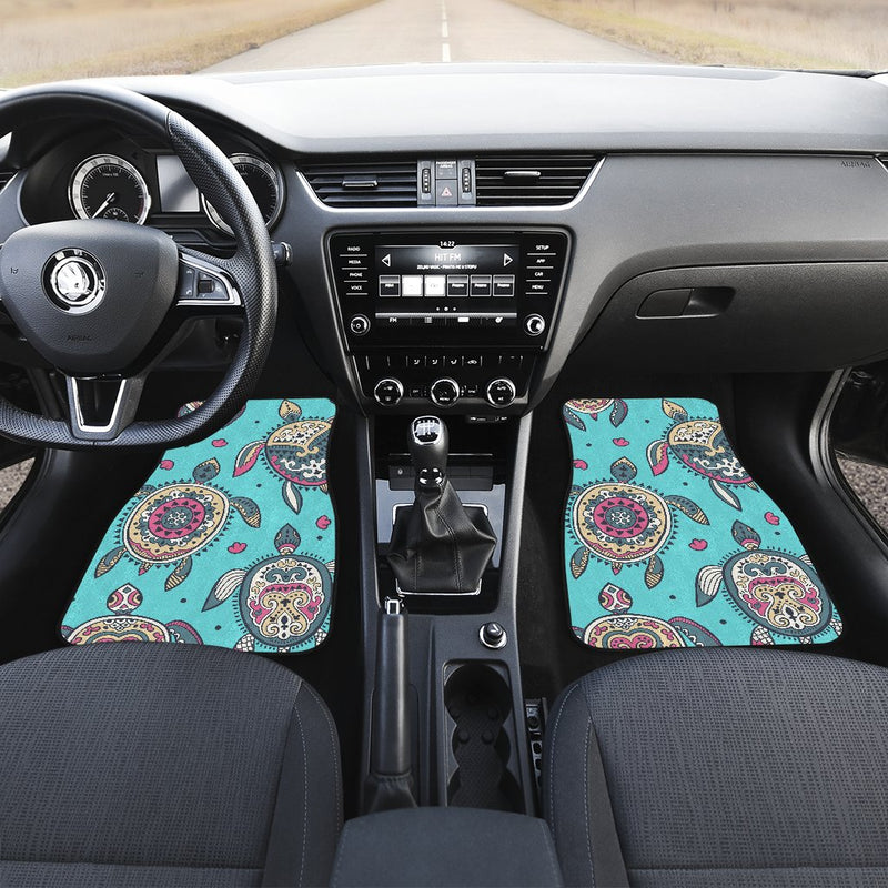 Sea Turtle Art Pattern Car Floor Mats