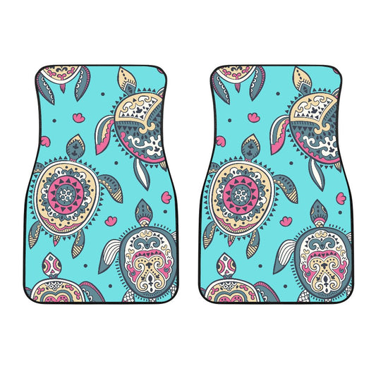 Sea Turtle Art Pattern Car Floor Mats