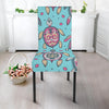 Sea Turtle Art Pattern Dining Chair Slipcover-JORJUNE.COM