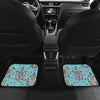 Sea Turtle Art Pattern Front and Back Car Floor Mats