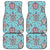 Sea Turtle Art Pattern Front and Back Car Floor Mats