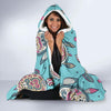 Sea Turtle Art Pattern Hooded Blanket-JORJUNE.COM