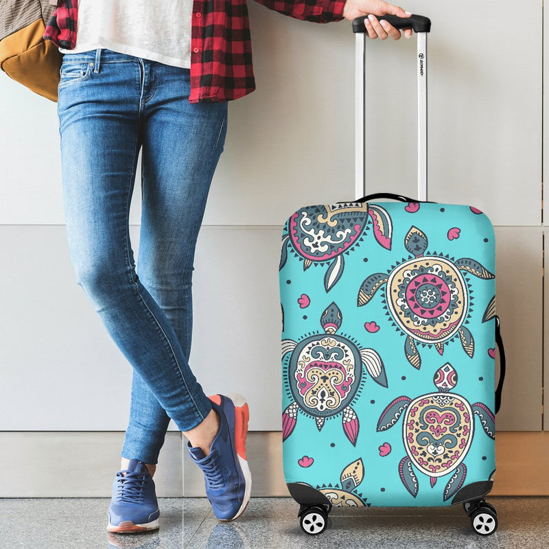 Sea Turtle Art Pattern Luggage Cover Protector