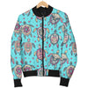 Sea Turtle Art Pattern Men Casual Bomber Jacket