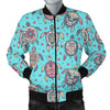 Sea Turtle Art Pattern Men Casual Bomber Jacket