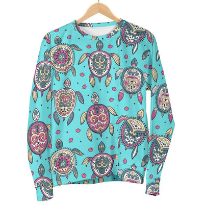 Sea Turtle Art Pattern Men Crewneck Sweatshirt