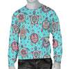 Sea Turtle Art Pattern Men Crewneck Sweatshirt