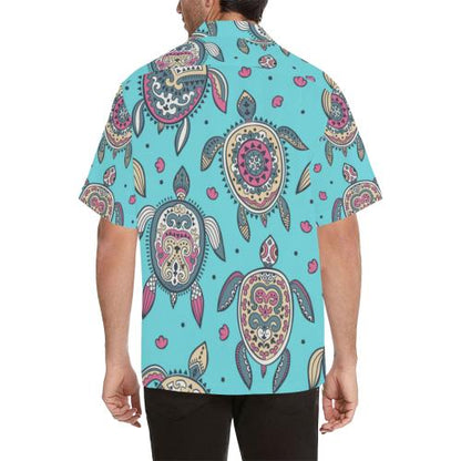 Sea Turtle Art Pattern Men Hawaiian Shirt