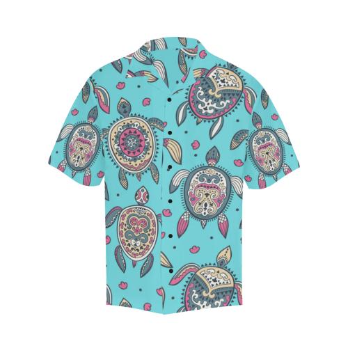 Sea Turtle Art Pattern Men Hawaiian Shirt