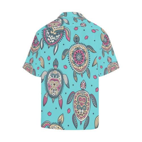 Sea Turtle Art Pattern Men Hawaiian Shirt