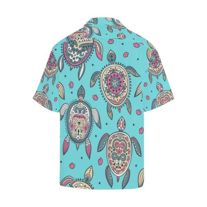 Sea Turtle Art Pattern Men Hawaiian Shirt