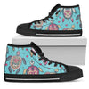 Sea Turtle Art Pattern Men High Top Shoes