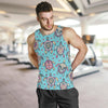 Sea Turtle Art Pattern Men Tank Top