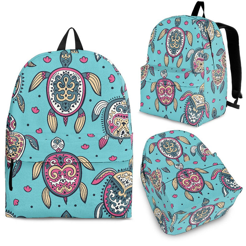 Sea Turtle Art Pattern Premium Backpack