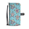 Sea Turtle Art Pattern Wallet Phone Case