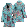 Sea Turtle Art Pattern Women Bath Robe