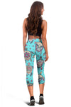 Sea Turtle Art Pattern Women Capris