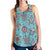 Sea Turtle Art Pattern Women Racerback Tank Top