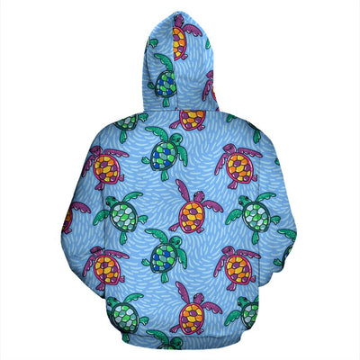 Sea Turtle Baby Pattern All Over Print Hoodie