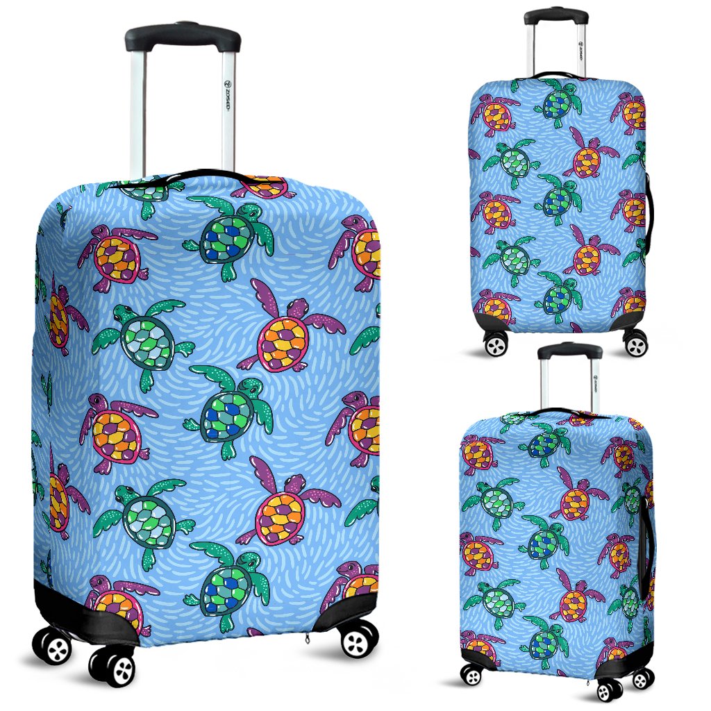 Sea Turtle Baby Pattern Luggage Cover Protector