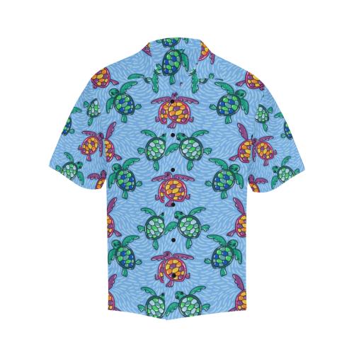 Sea Turtle Baby Pattern Men Hawaiian Shirt