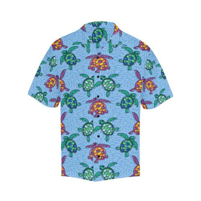 Sea Turtle Baby Pattern Men Hawaiian Shirt