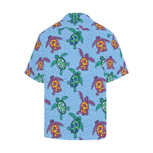Sea Turtle Baby Pattern Men Hawaiian Shirt
