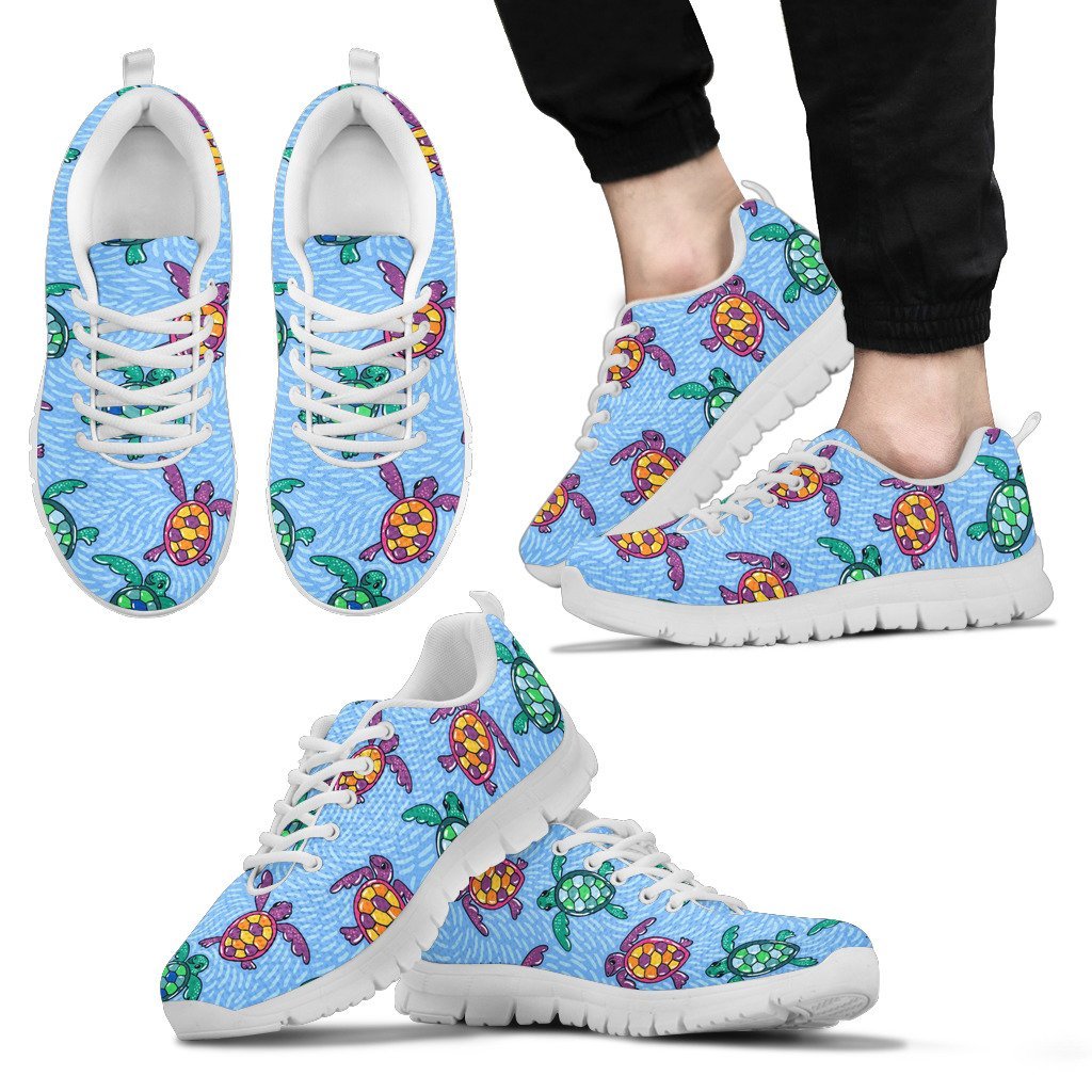 Sea Turtle Baby Pattern Men Sneakers