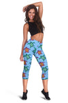 Sea Turtle Baby Pattern Women Capris