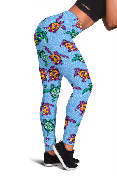 Sea Turtle Baby Pattern Women Leggings