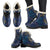 Sea Turtle Baby Print Faux Fur Leather Boots