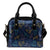 Sea Turtle Baby Print Leather Shoulder Handbag