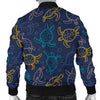 Sea Turtle Baby Print Men Casual Bomber Jacket