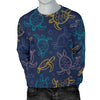 Sea Turtle Baby Print Men Crewneck Sweatshirt