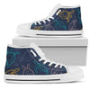 Sea Turtle Baby Print Men High Top Shoes