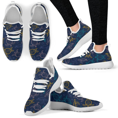 Sea Turtle Baby Print Mesh Knit Sneakers Shoes