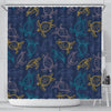 Sea Turtle Baby Print Shower Curtain