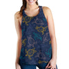 Sea Turtle Baby Print Women Racerback Tank Top