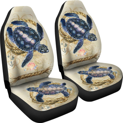 Sea Turtle beach Print Universal Fit Car Seat Covers
